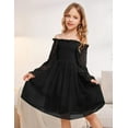 thumbnail image 5 of Arshiner Girl Tulle Dress Winter Long Sleeve Teen Girls Party Casual Dresses, 5 of 8