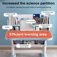 thumbnail image 6 of Kids Adjustable Desk and Chair Set with Book Bucket, Children's Study Desk (3-18 Years), Ergonomic Homework Table, Easy Assembly, 6 of 8