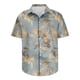 thumbnail image 5 of Camisas de Manga Corta de los Hombres Casual Hoja Impresión Solapa Superior, Mezcla de Poliéster/Spandex de la Moda para la Fiesta Y la Playa, 5 of 5