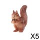 thumbnail image 1 of Juguete modelo animal Baoblaze Paquete de 5-6 figuras de animales realistas Ardilla 5 piezas, 1 of 8