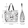 thumbnail image 5 of Yiaed Pandas Print Handbag for Women Tote Purse Shoulder Bag Large Fashion Hobo Purse Handbag Shopping Tote, 5 of 5