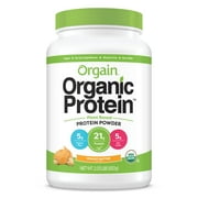 Orgain Organic Protein Powder, Peanut Butter, 21g Protein, 2.03 LB