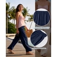 thumbnail image 7 of REDESS Capri Pants for Women Summer Capris Adjustable Drawstring with Pockets M-XXXL, 7 of 7
