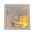 thumbnail image 1 of GROWTH TANK LED Lighting Painting Decoration LED Glowing Photo Frame Bedside Lamp Atmosphere Sea View Room, 1 of 9