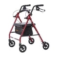 thumbnail image 1 of Rhythm Healthcare Siège de Déambulateur à 4 Roues Léger en Aluminium Royal, Rouge, 1 of 5