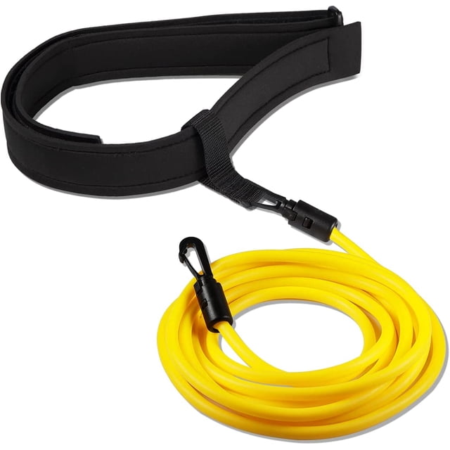 Elástico de natación ajustable para piscina, cinturón de natación de resistencia de 4 m, elástico de natación profesional para niños adultos, cinturón de natación, elástico de natación para entrenamie JFHHH pequeña
