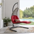 thumbnail image 4 of Modway Landscape Outdoor Patio Hanging Chaise Lounge Swing Chair, Multiple Colors, 4 of 6