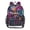 Neon Rainbow Roses, variant on Large Clear PVC Backpack Heavy Duty See Through Backpack for Adults Work Travel, Neon Rainbow Roses Printed 12L