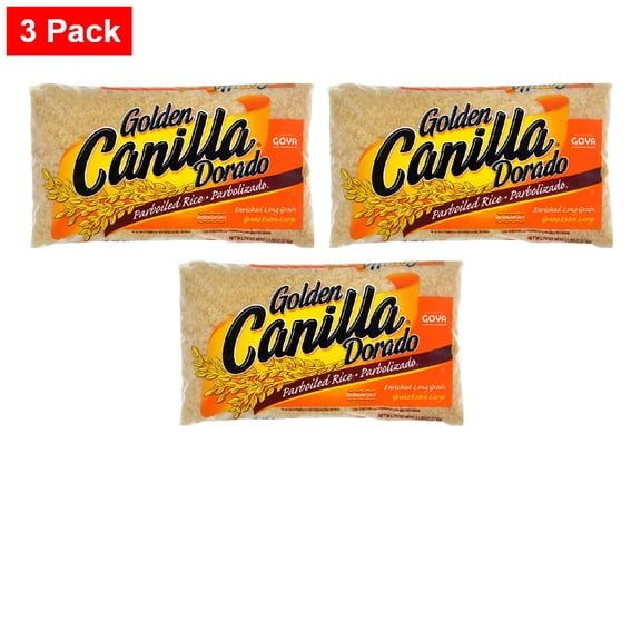 Goya Golden Canilla Parboiled Rice 5 lb - 3 Pack
