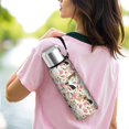 thumbnail image 6 of 20 Oz Chihuahua and Flower Coffee Tumbler Double Wall Insulated Stainless Steel Water Bottle | Metal Reusable Thermoses Flask with Cup Cap | Leak & Sweat Proof with Anti-Dust Lid, 6 of 7