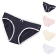 thumbnail image 2 of Paiwinds Women‘s Mid Waist Briefs 4 Pack - Stretchy Nylon Spandex Underpants, Solid Color Casual Panties for Daily Comfort and Breathable Fit, 2 of 4
