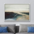 thumbnail image 2 of wall26 Framed Canvas Print Wall Art Pastel Multicolor Teal Brown Paint Landscape Abstract Shapes Illustrations Modern Art Decorative Contemporary for Living Room, Bedroom, Office - 16x24 White, 2 of 5