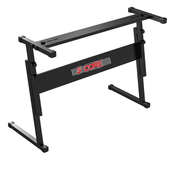 5Core Keyboard Stand Double X Style Adjustable Lift Piano Riser For 49 ...