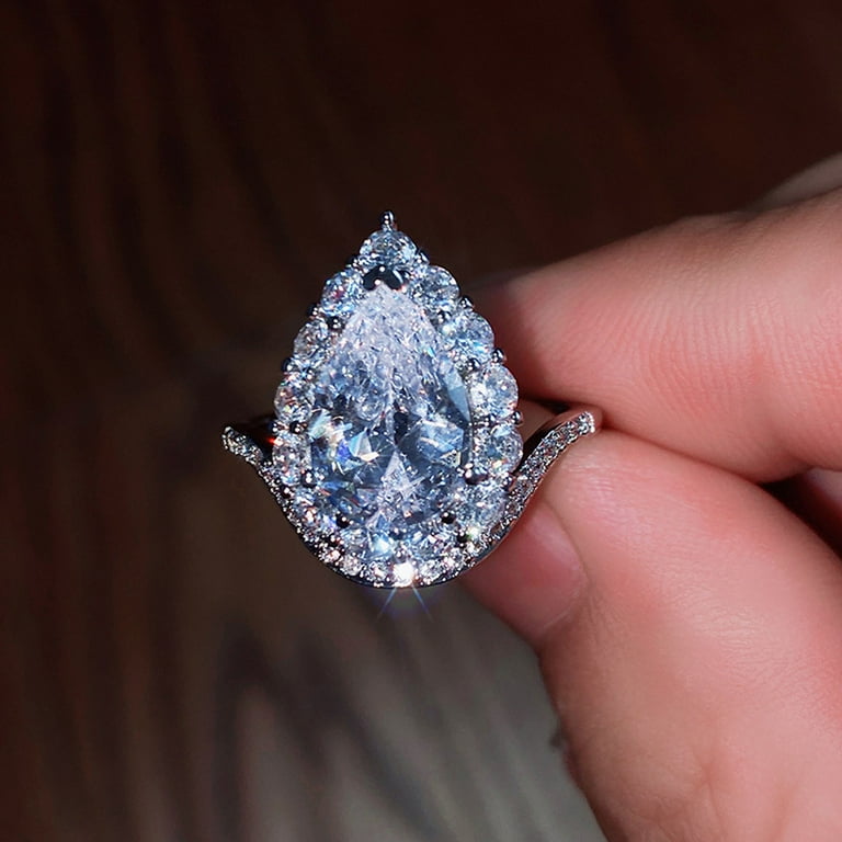 Big teardrop ring best sale