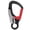 Black, variant on Professional 35KN Climbing Carabiner Heavy Duty Locking Safety Buckle Hardware for Mountaineering Caving High Altitude Work 5.5 x 2.9 Inches / 140 x 73 mm Sky Blue