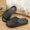 black, variant on Men's Waffle Texture Thick Sole EVA Slide Sandals Non Slip Indoor Outdoor Casual Walking Slippers