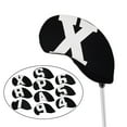 thumbnail image 4 of 10x Funda de para Cabeza Del Palo para golf Ligero 7,8,9, a, X, P, S Funda de Hierro Impermeable para Cabeza para Protección de Negro DYNWAVEMX Cubierta de cabeza de hierro de golf, 4 of 7