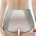 thumbnail image 2 of Women's Washable Leak Proof Menstrual Pants, High Waist Underwear with Pure Crotch, Thin Lightweight Urine Resistant Briefs for Light Bladder Leakage, Plus Size X-Large, 2 of 4