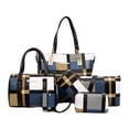 thumbnail image 1 of Minnieouse Conjunto de bolso de PU resistente a los arañazos y al desgaste, conjunto de monedero de mujer de amplia aplicación, ahorro de Bolsas de mensajero y de hombro azul, 1 of 6