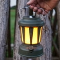 thumbnail image 4 of Tent Lantern, Soft Lighting Stepless Dimming Portable Vintage Solar Powered Rechargeable Tent Light  for Emergency, 4 of 8