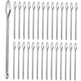thumbnail image 4 of WHAMVOX  50 Pcs Sewing Thread Guide Hand Pull Drawstring Threader Silver, 4 of 8