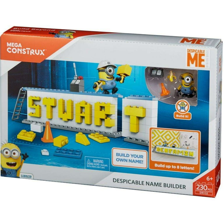 MEGA BLOKS ミニオン 組み立てキット 776パーツ Mega Construx Despicable Me Minions Name Builder - Walmart.com