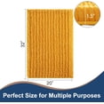 thumbnail image 2 of Soft Plush Microfiber Bathroom Rugs, Absorbent Bath Rugs Non Skid Machine Wash Dry Bath Mats for Tub,Shower and Bath Room Floor Mats(Saffron,20x32 inches), 2 of 6