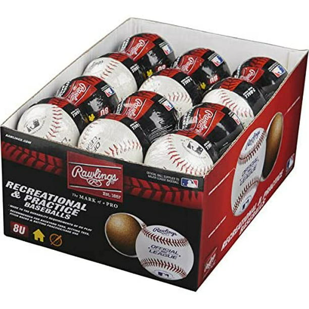 Rawlings Youth (8U) Recreational Baseballs Box of 24 - Walmart.com ...