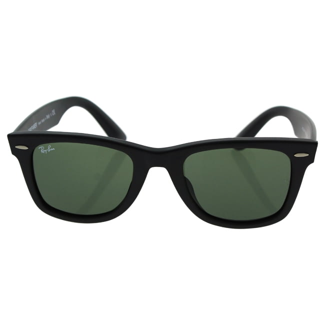 Ray Ban RB 2140-F Wayfarer 901-S - Matte Black/Green by Ray Ban for Men -  52-22-150 mm Sunglasses