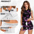 thumbnail image 5 of KUIFORTI Purple Butterfly His and Hers Golf Shirts Matching 4-Way Stretch Matching Couple Tennis Shirts Woman Golf Clothing Set Quick Dry Fashion Clothes Suitable for Outdoor Sports, 5 of 7
