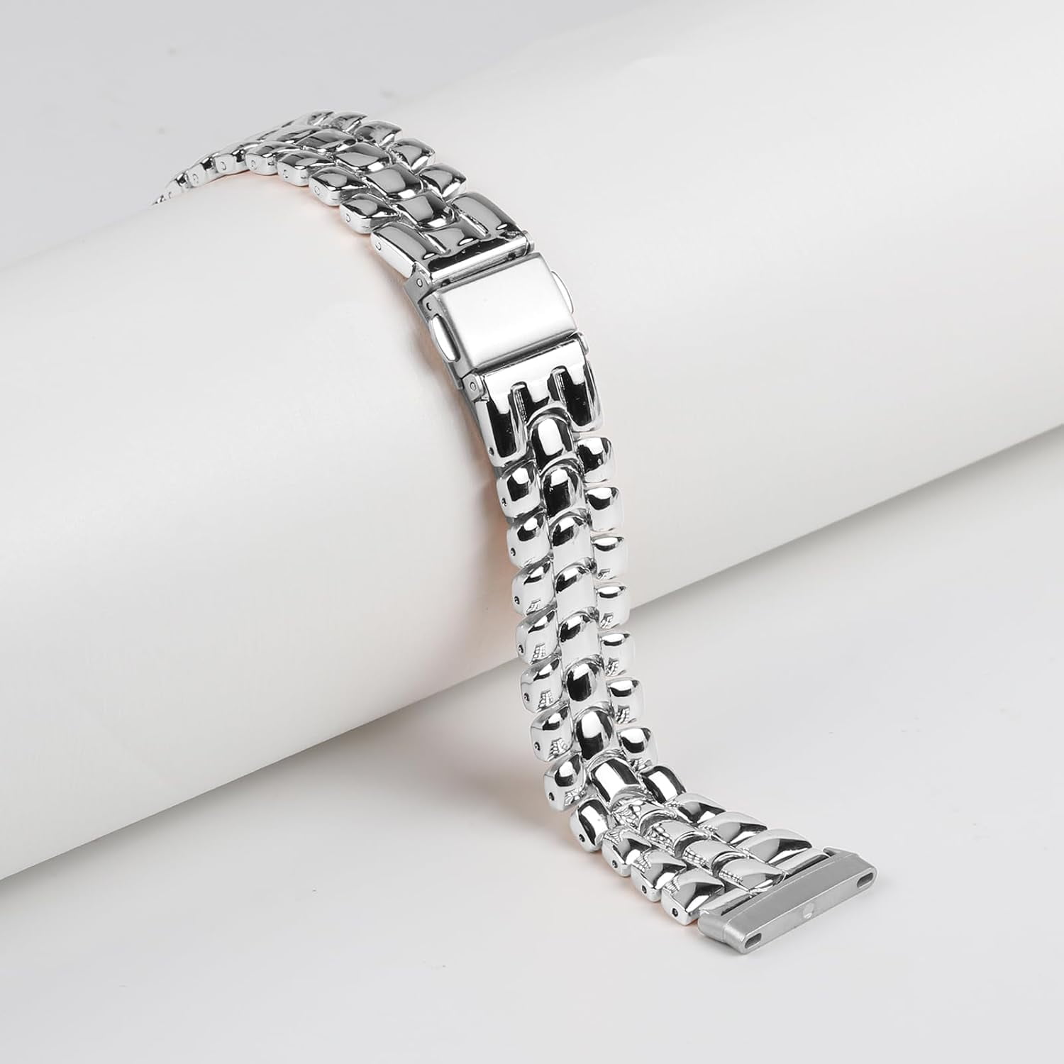 REQO Metal Bands Compatible with Fitbit Versa 4/Versa 3/Sense 2/Sense, Women Replacement Wristband