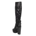 thumbnail image 3 of New Women Breckelles Celine-14 Leatherette Knee High Strap Riding Riding Boot Sz, 3 of 5