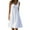 White formal dresses for women, variant on Wycnly Formal Dresses for Women Casual Plus Size High Waist Ruffle Swing Tank Knee-Length Sundress Sleeveless U-Neck Solid 2025 Summer Midi Dress Black XXXL