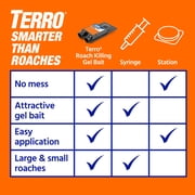 TERRO Roach Killing Gel Baits - 6 Baits