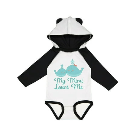 

Inktastic My Mimi Loves Me Gift Baby Boy or Baby Girl Long Sleeve Bodysuit