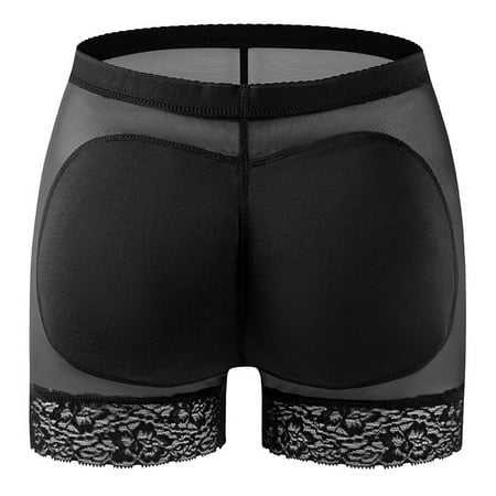 

BSDHBS Women Shorts Breathable Belt Inserts and Crotch Panties Beautiful Body Shaping Pants Black Size 3XL