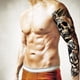 thumbnail image 1 of 5 Hojas Extra Grande Brazo Completo Impermeable Realista Tatuaje Temporal Para Hombres Mujeres, Alce Ciervo Águila León Lobo Tigre Tótem Tatuaje Pegatinas Para Brazo De Mano, 1 of 3