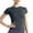 Gray, variant on Drses ‌‌‌Women's 1-Pack Quick Dry Workout Shirts | UPF 50+ Short Sleeve Athletic Compression Tee - Seamless Yoga & Gym Tops