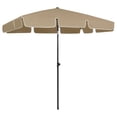 thumbnail image 1 of vidaXL Beach Umbrella Taupe 200x125 cm, 1 of 5