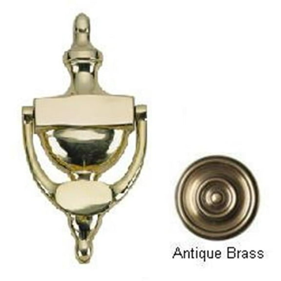 BRASS Accents A07-K6550-609 Traditional Door Knocker 6 in. Antique Brass