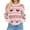 White, variant on Holiday Sweaters For Women Fashion Bow Heart Print Casual Cute Long Sleeve Crew Neck Sweatshirt Winter Soft Warm Knit Holiday Pullover Tops Beige L
