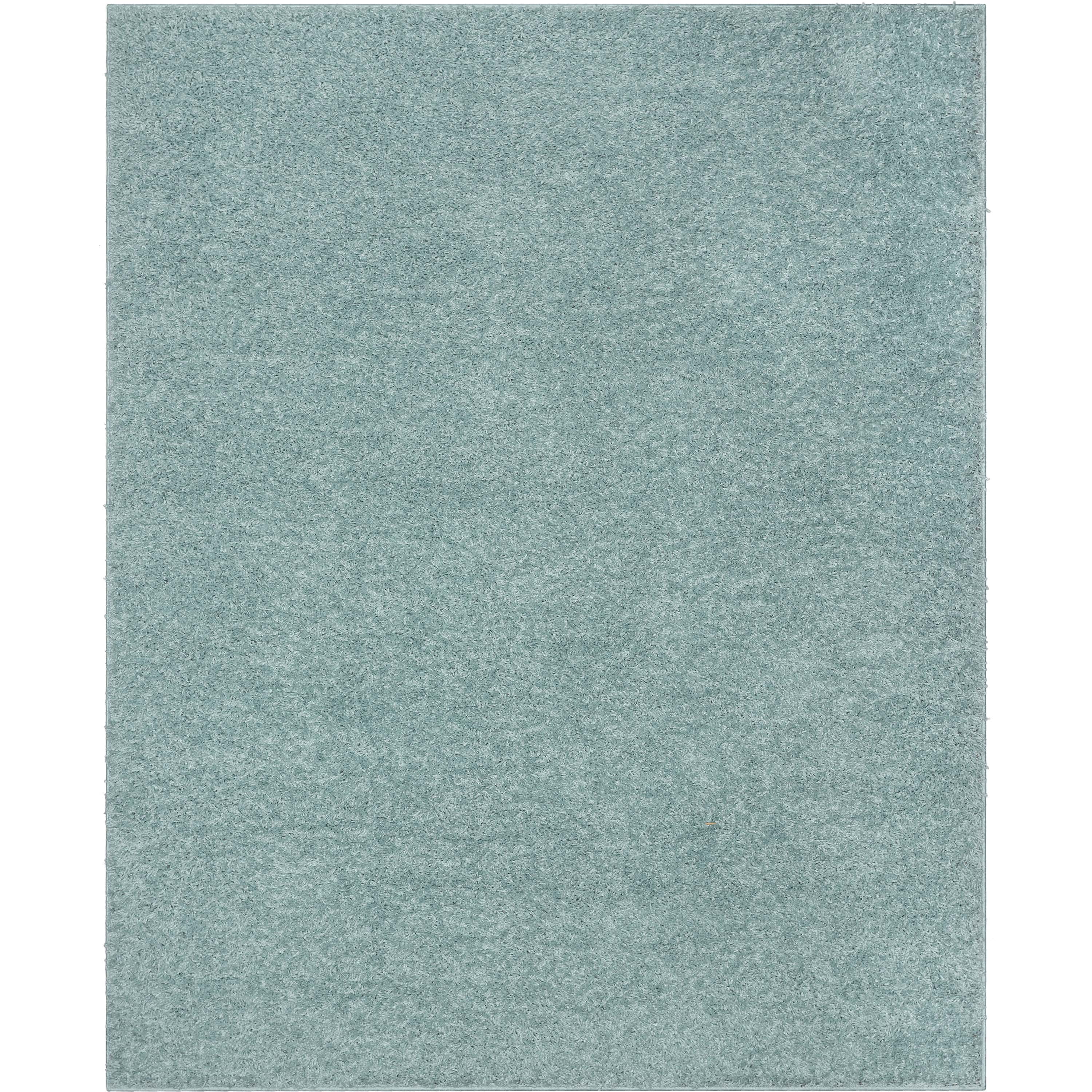 Well Woven Elle Basics Emerson Modern Textured Solid Seafoam Green 3'11" x 5'3" Area Rug