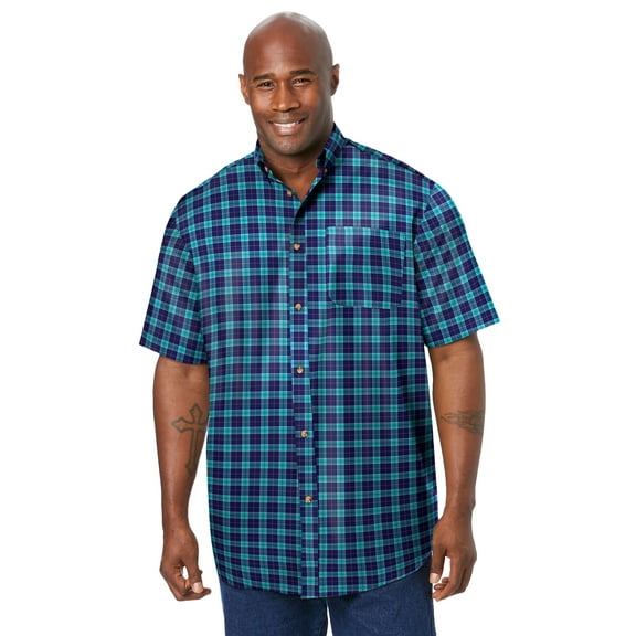 KingSize Men's Big & Tall Short Sleeve Wrinkle-Free Sport Shirt