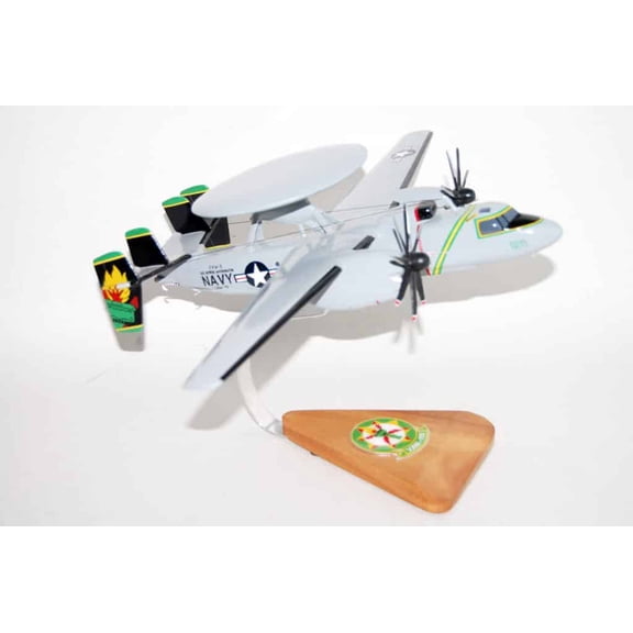 VAW-115 Liberty Bells E-2C (2013) Model, Navy, 1/54 (18" Wingspan), Mahogany