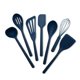 thumbnail image 1 of Greenpan Juego De Utensilios De Cocina De Silicona De 7 Piezas, Cucharón, Espátula, Cucharas, Batidor, Herramientas De Cocina Antiadherentes Flexibles, Núcleo De Acero Rígido, Mango Antideslizante Res, 1 of 4