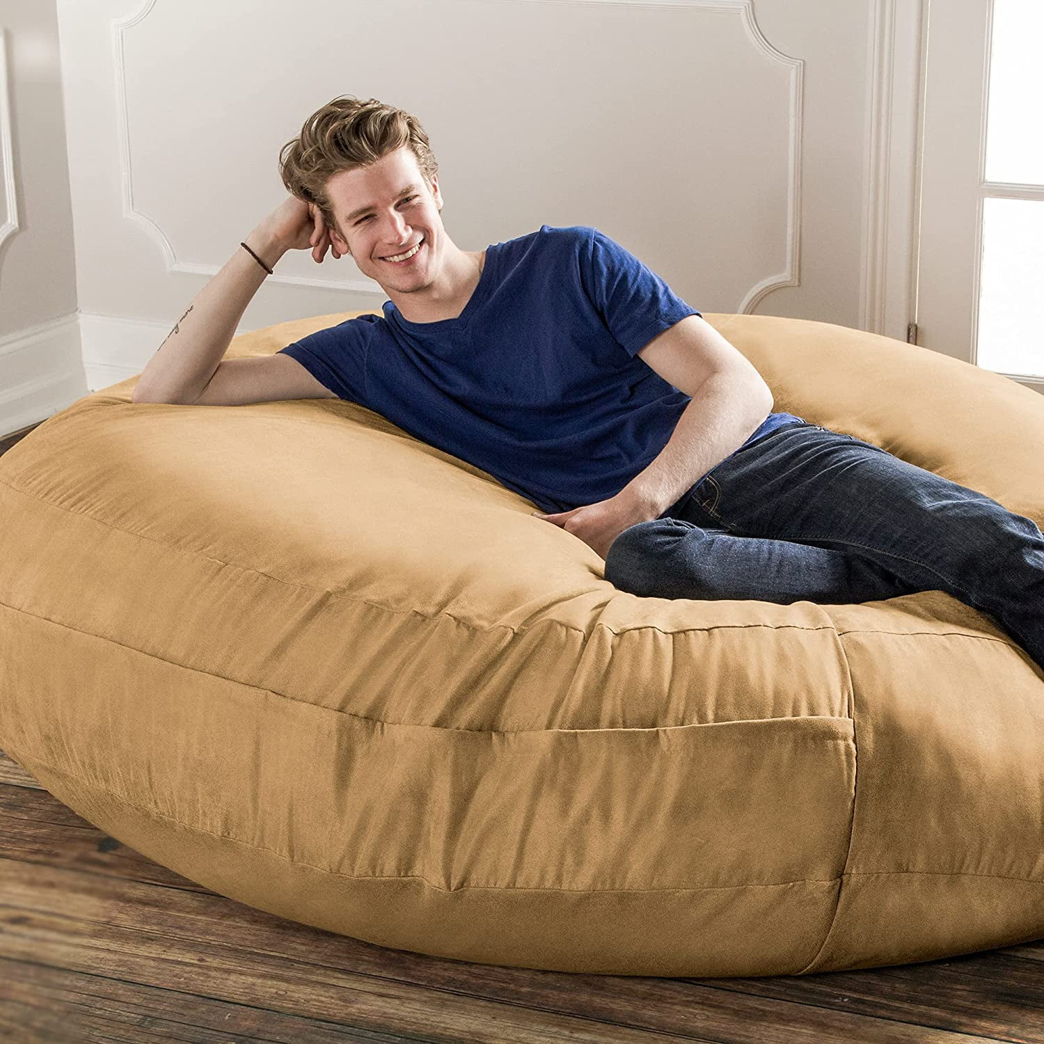 Jaxx Cocoon 6 Ft Giant Bean Bag Sofa and Lounger for Adults, Microsuede -  On Sale - Bed Bath & Beyond - 6300627