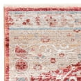 thumbnail image 6 of SAFAVIEH Kenitra Jermaine Floral Bordered Polyester Area Rug, Red/Beige, 3' x 5', 6 of 9