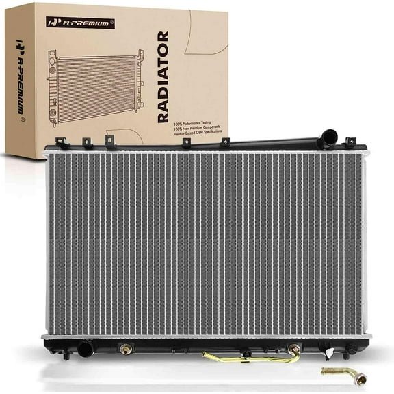 A-Premium Engine Coolant Radiator with Transmission Oil Cooler Compatible with Toyota Avalon 2000 2001 2002 2003 2004 V6 3.0L Automatic Trans. Replace# 8012324, 164000A180