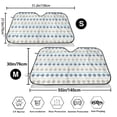 thumbnail image 3 of Haiem Sea Turtle Car Windshield Sun Shade - Blocks UV Rays Sun Visor Protector, Sunshade to Keep Your Vehicle Cool, Universal Fit SUV Van Sedan-Medium, 3 of 7