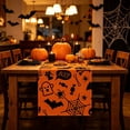 thumbnail image 6 of UALSRZL Halloween Table Runner, 72x13in Halloween Pumpkin Crow Ghost Table Runner, Dining Tables Runners for Home Table Mantel Decor, Multicolor, 6 of 6
